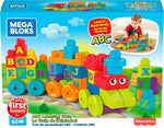 ميجا بلوكس لعبة مكعبات بناء قطار الحروف الانجليزية 60 قطعة المكعبات الكبيرة MEGA BLOKS