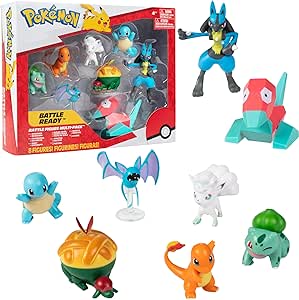 بوكيمون مجسمات معركة باتل ريدي 8 قطع اشكال متنوعة شخصيات كرتونية Pokemon