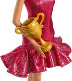 باربي دمية مع فستان مكشكش احمر دمية مع اكسسوارات Barbie