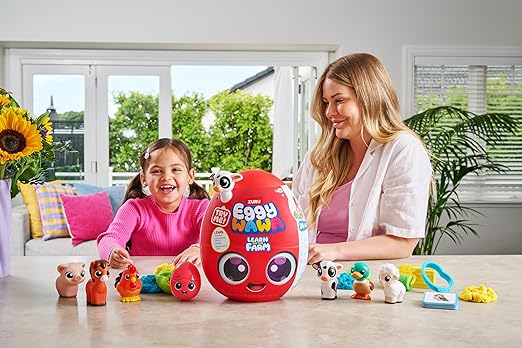 ايجي واوا كبسولة بيض مفاجئة حيوانات المزرعة تعليمي تفاعلي Zuru