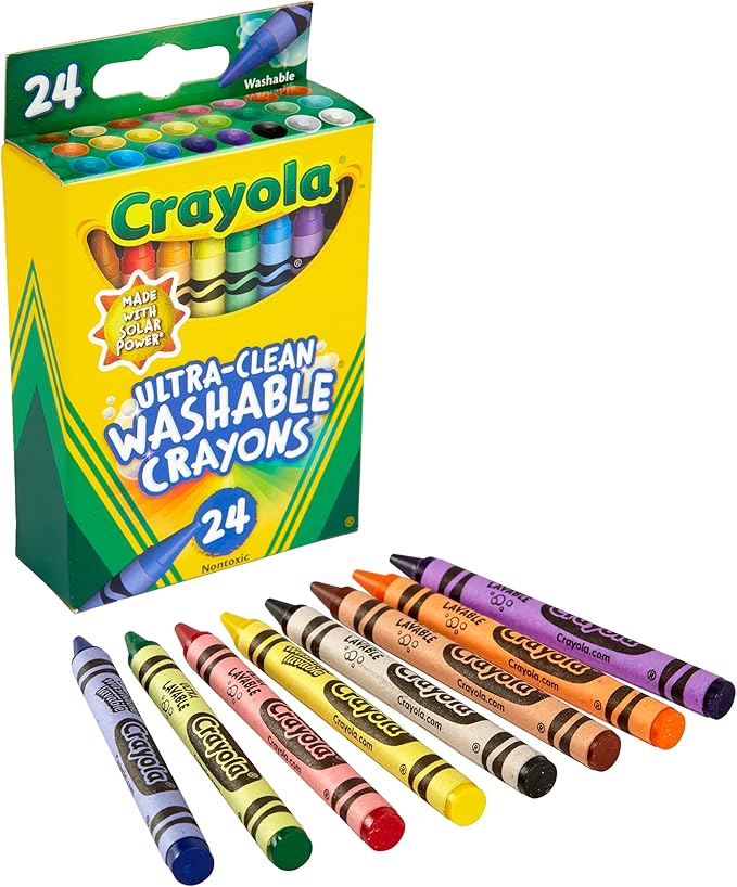 اقلام تلوين الترا كلين قابلة للغسل 24 قلم تلوين رسم و تلوين Crayola