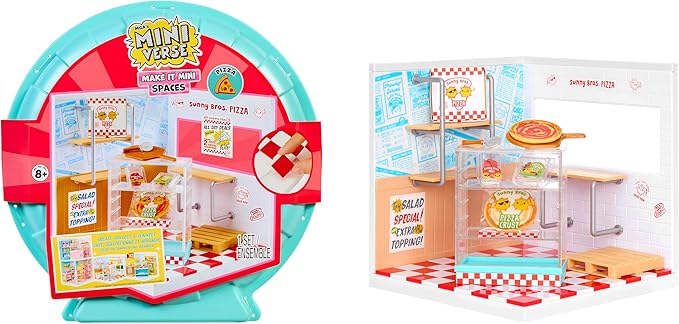 ميني فيرس مبنى محل البيتزا بيوت الدمى Miniverse