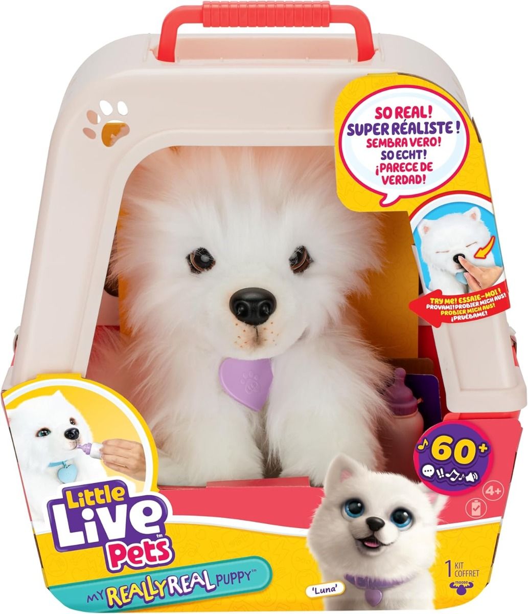 ليتل لايف بيتس لعبة جرو تفاعلي مع 60 صوت الالعاب القطنية Little Live Pets