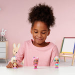 كيندي كيدز دمى صغير براس هزاز 3 قطع الوان متنوعه دمى الشخصيات Kindi Kids