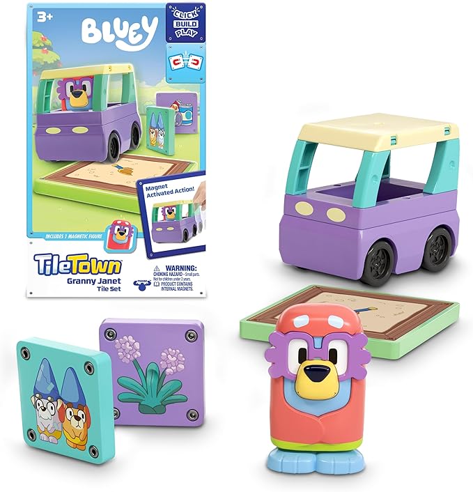 بلوي لعبة تايل تاون مركبات الأطفال Bluey
