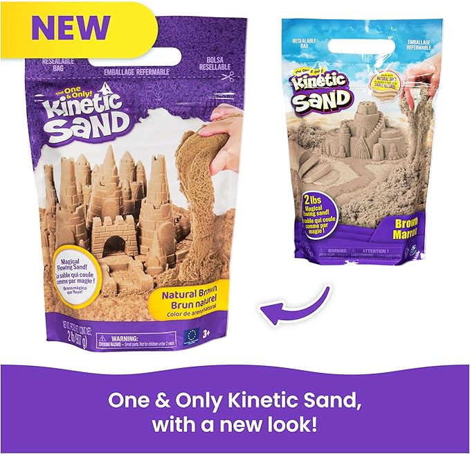 كينتيك ساند كيس رمل بني للشاطئ تشكيل الرمل Kinetic SAND