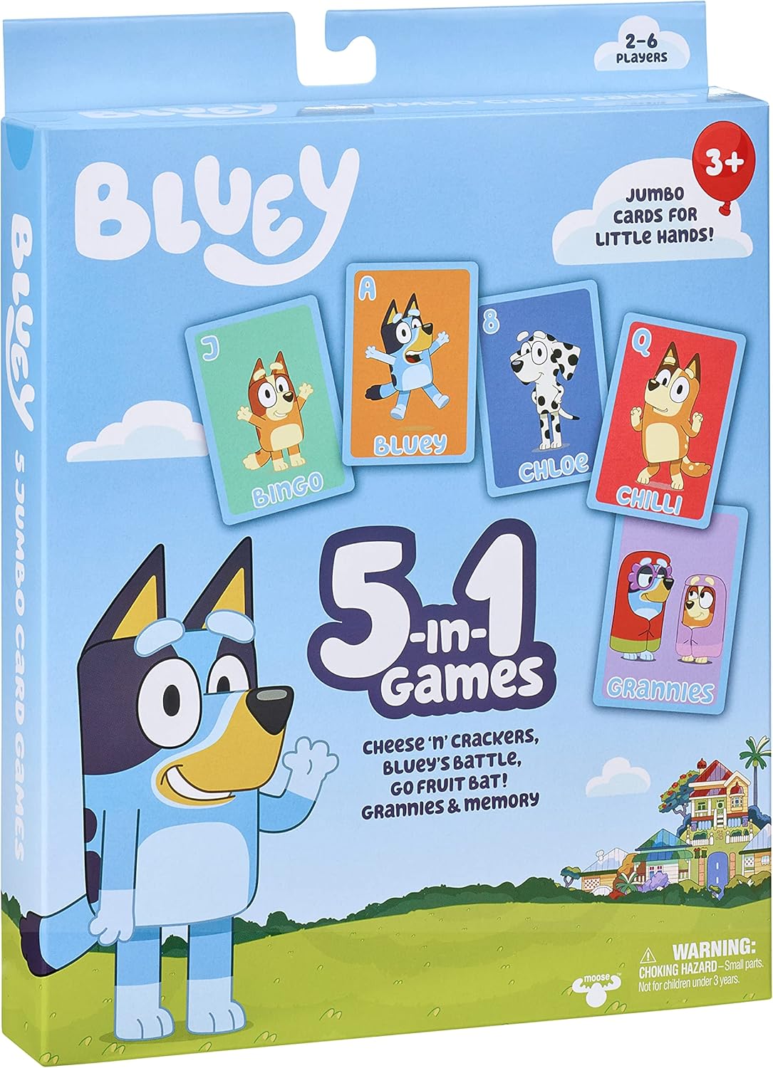 بلوي العاب بطاقات 5 في 1 العاب البطاقات Bluey