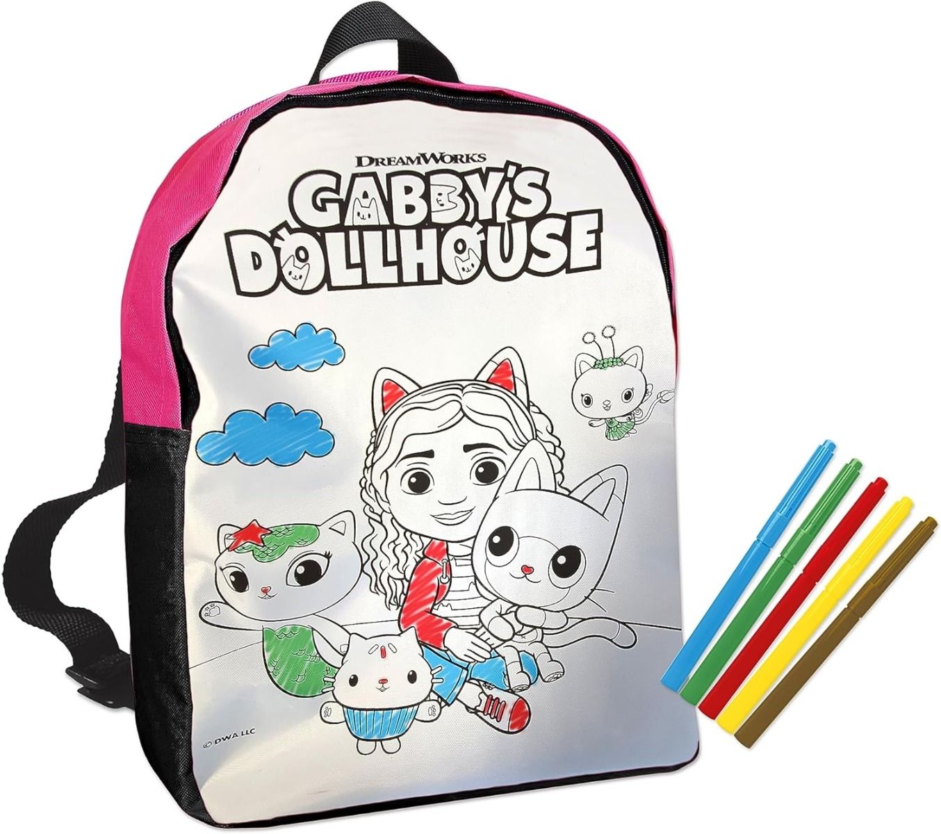 غابي دول هاوس شنطة ظهر تلوين مع الالوان رسم و تلوين Gabby Dollhouse