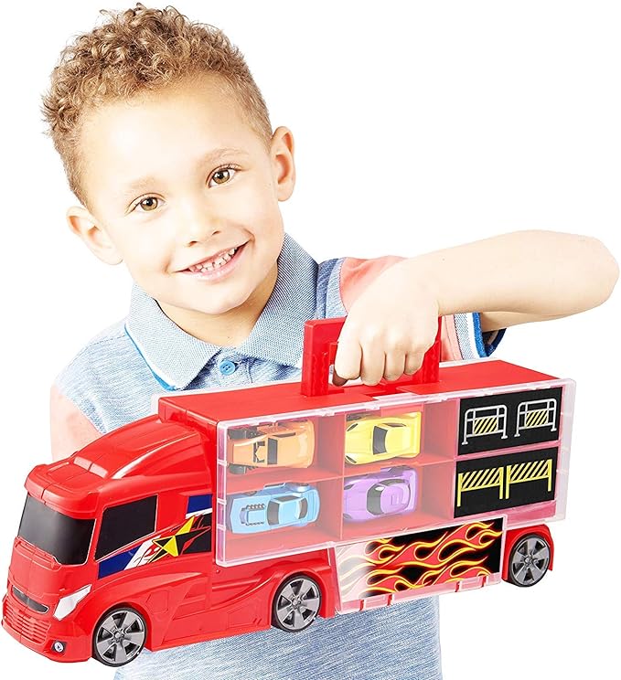 تيمسترز لعبة شاحنة حمل السيارات ناقلة سيارات Teamsterz