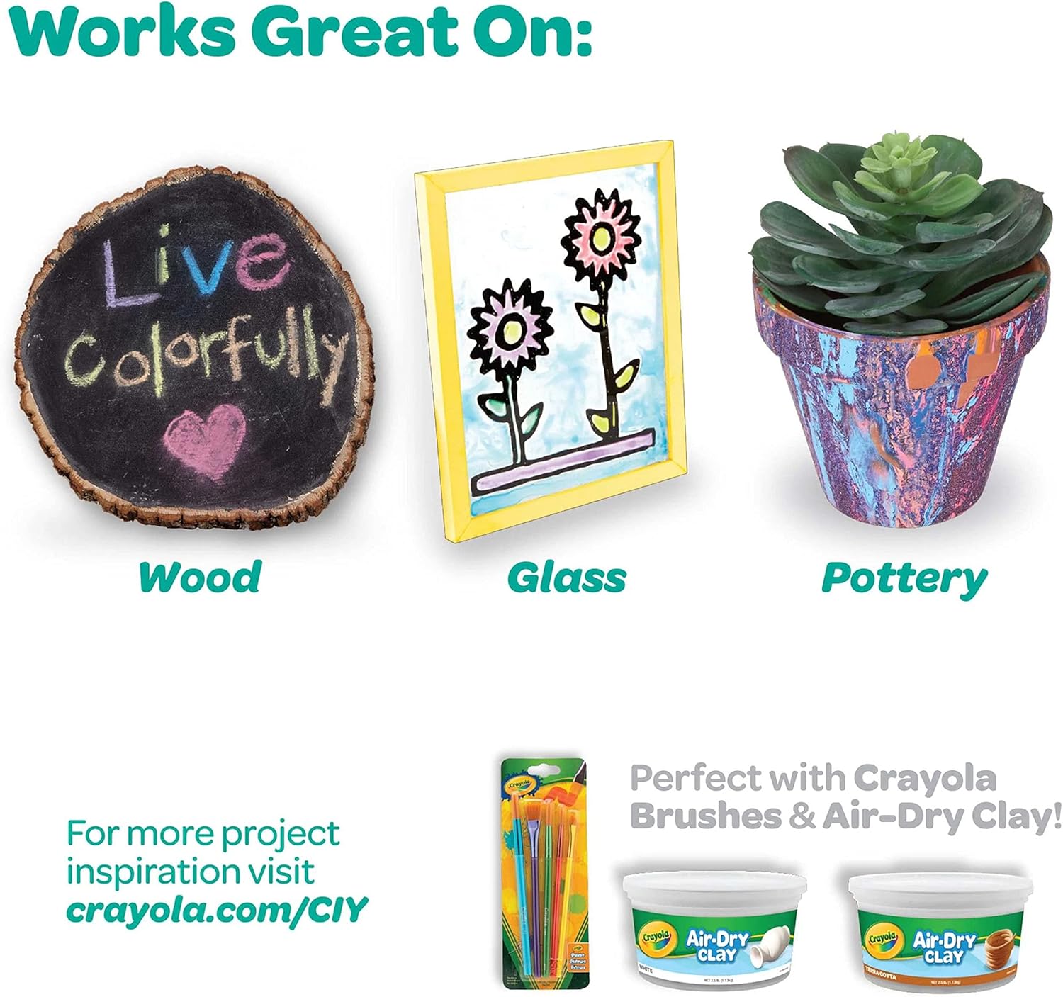 كرايولا طلاء اكريليك رسم و تلوين Crayola
