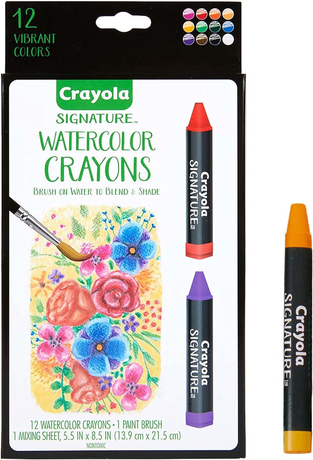 كرايولا قلم تلوين مائي 12 قطعة رسم و تلوين Crayola