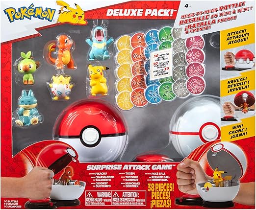 بوكيمون لعبة بوكيمون سربرايز أتاك 6 قطع شخصيات كرتونية Pokemon