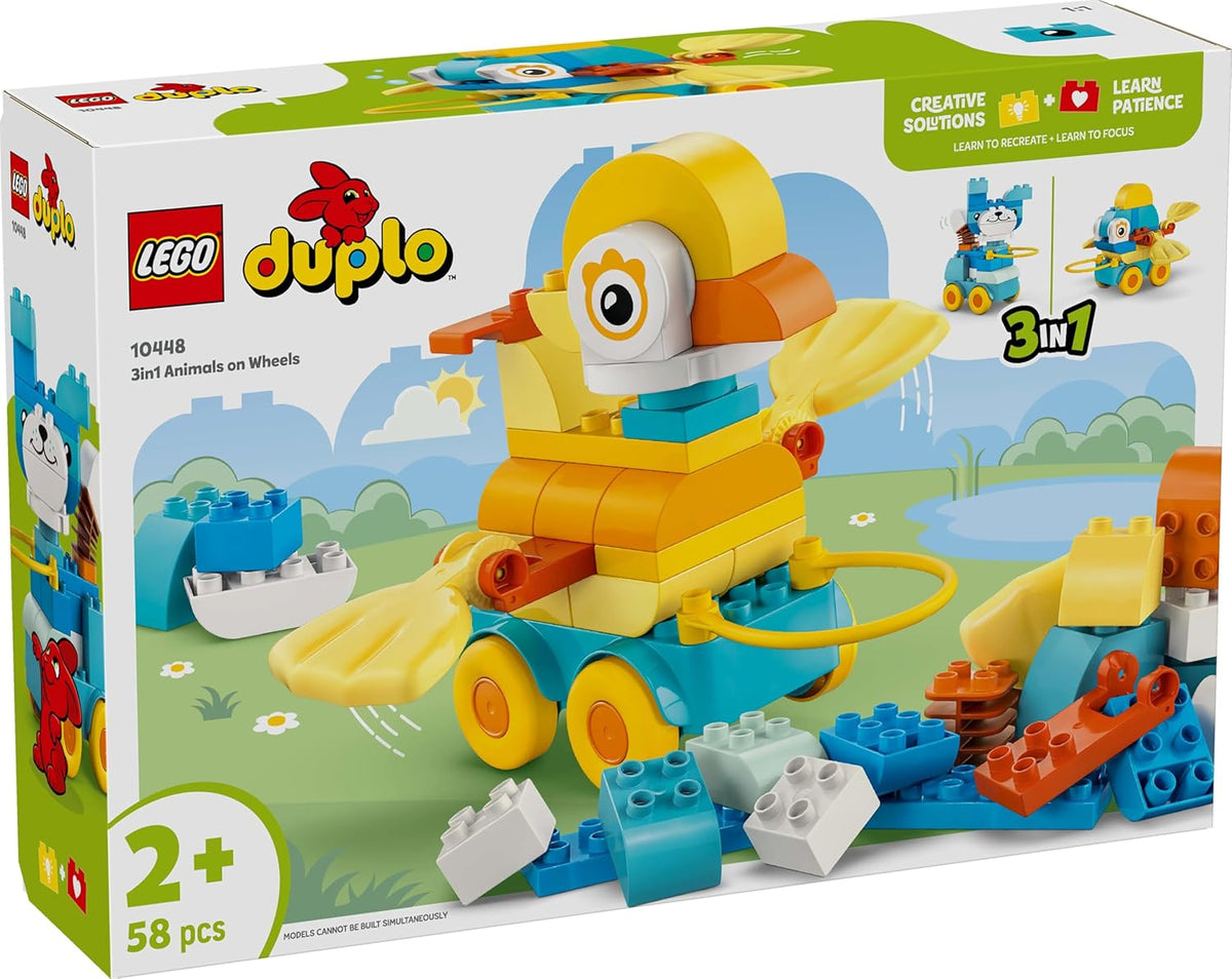 ليجو 10448 دبلو الحيوانات على عجلات 3 في 1 مكعبات التركيب LEGO