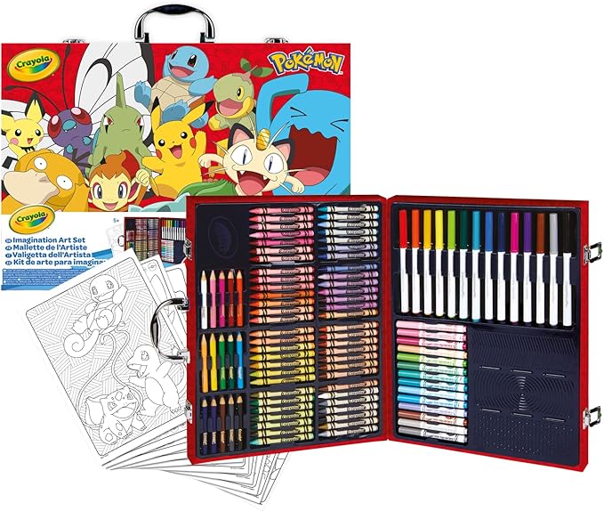 كرايولا شنطة الوان بوكيمون الفنية رسم و تلوين Crayola
