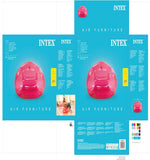 انتكس كرسي بين باج وردي شفاف عوامات ومراتب Intex