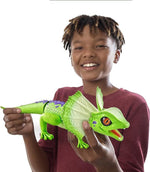 روبو ألايف لعبة سحلية مضيئة برقبة مكشكشة الوان متنوعه 10 سم مجسمات الحيوانات Zuru