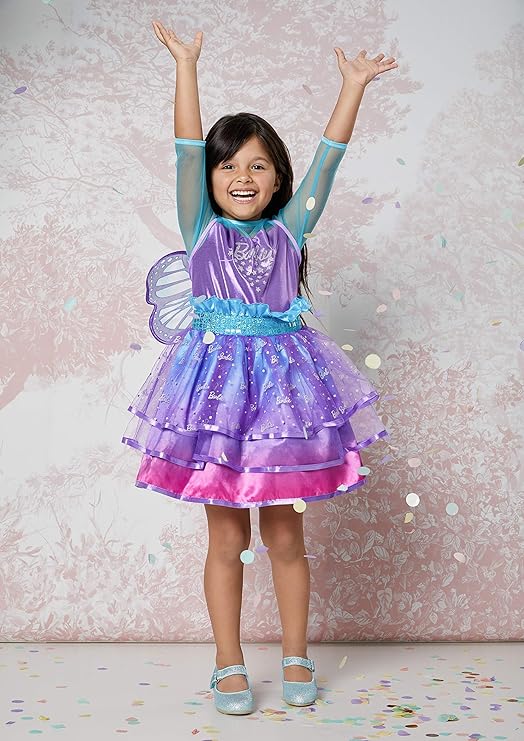 امسكان زي باربي جنية قوس قزح 3-5 سنوات الملابس التنكرية Amscan