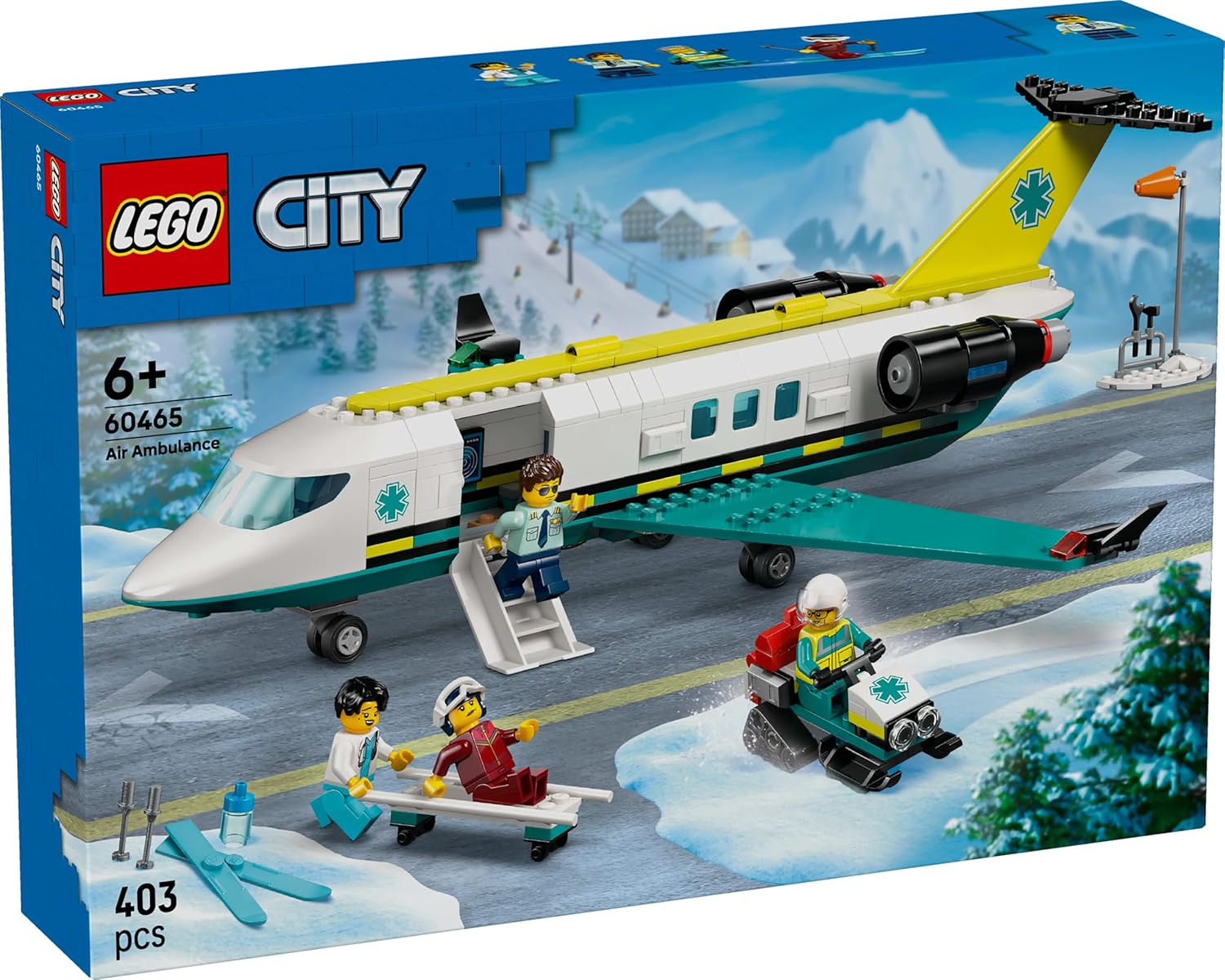ليجو 60465 سيتي طائرة الإسعاف الجوي مكعبات التركيب LEGO