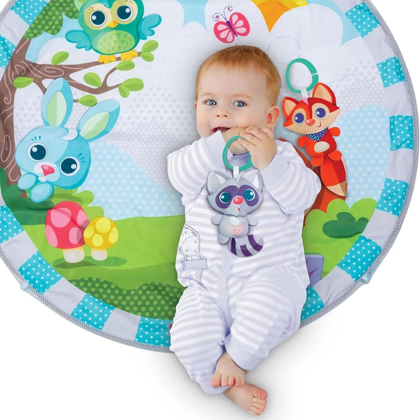 وين فن حصيرة الألعاب الرياضية وحفرة الكرات بساط للمواليد WinFun