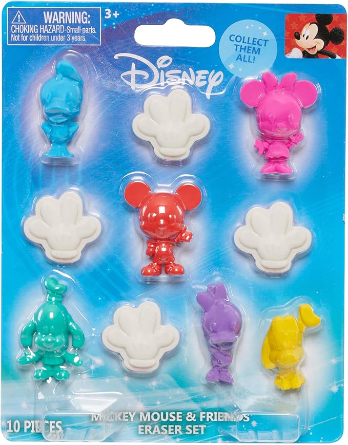 ديزني مجموعة ممحاة ميكي ماوس أدوات مدرسية Disney