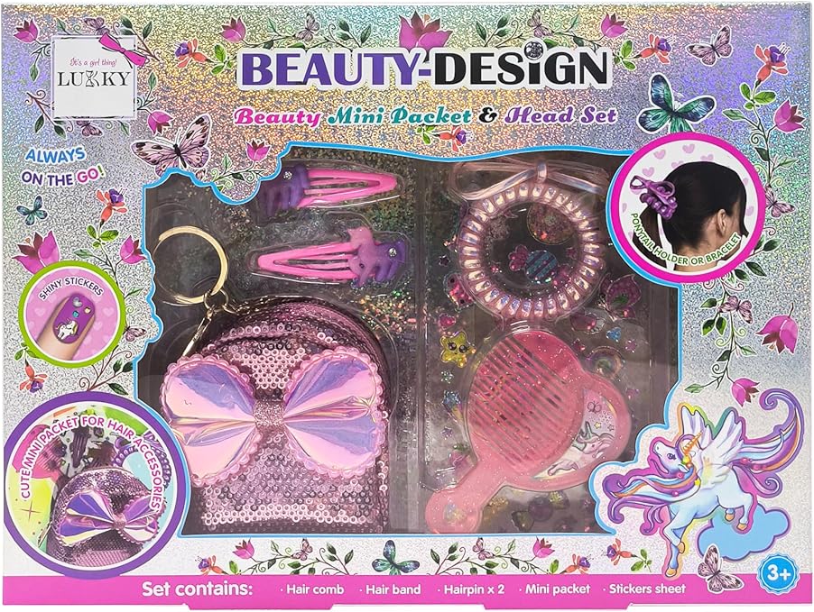 لوكي مجموعة ادوات تجميل صغيرة الخرز والاكسسوارات LUKKY
