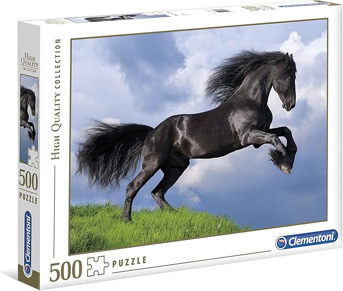كلمنتوني بزل الحصان الأسود 500 قطعة العاب البزل Clementoni