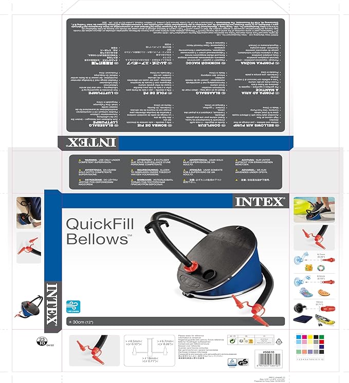 انتكس منفاخ بالقدم طول 30 سم اكسسوارات المسابح Intex
