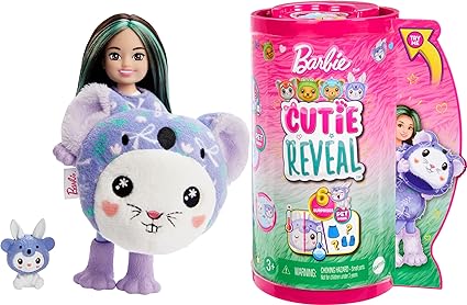 باربي دمية تشيلسي الصغيرة كيوت ريفيل التنكرية أرنب أو كوالا دمية مع اكسسوارات Barbie