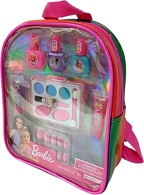 باربي شنطه ظهر مكياج مع مناكير المكياج والتجميل Barbie