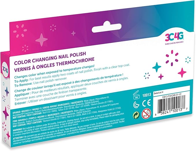 3سي 4 جي طقم طلاء أظافر متغير اللون 5 قطع المكياج والتجميل 3C4G
