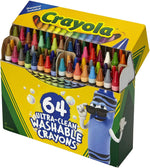 كرايولا اقلام تلوين الترا كلين قابلة للغسل 64 قطعة رسم و تلوين Crayola