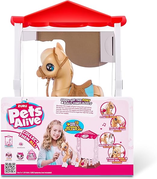 زورو مجسم يونيكورن السحري بني مجسمات الحيوانات Zuru