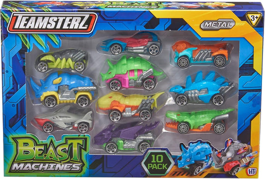 تيمسترز لعبة سيارات 10 قطع المركبات المتنوعه Teamsterz