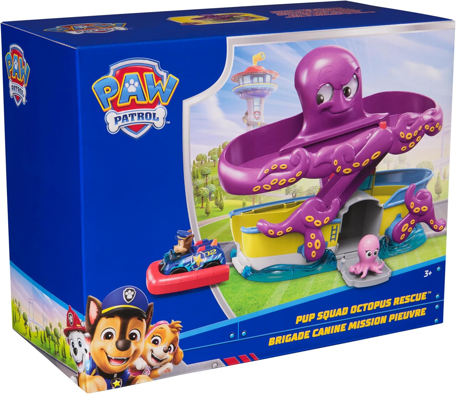 باو بترول اخطبوط مع مضمار سباق مركبات مع مسار Paw Patrol