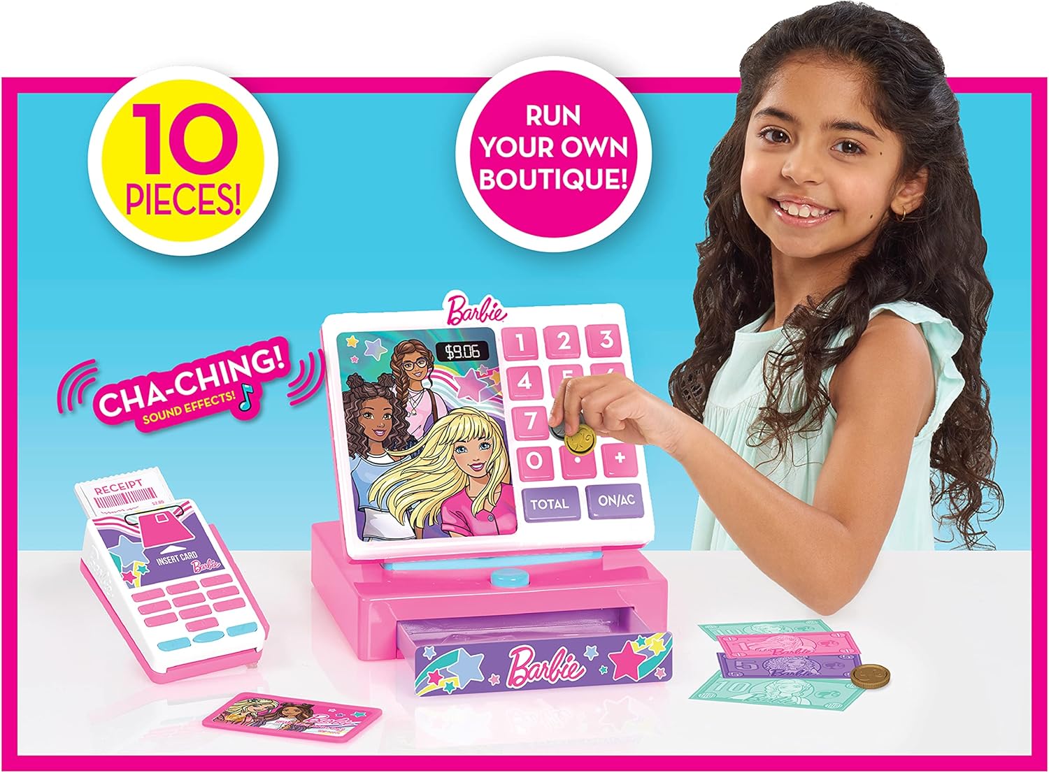 باربي ماكينة تسجيل المدفوعات النقدية تقمص الأدوار Barbie
