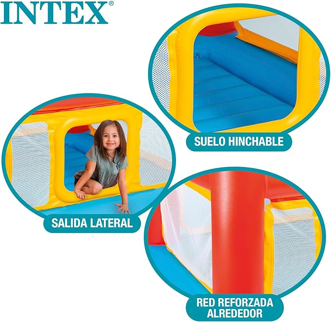 انتكس لعبة بيت القفز قابل للنفخ النطاطات Intex