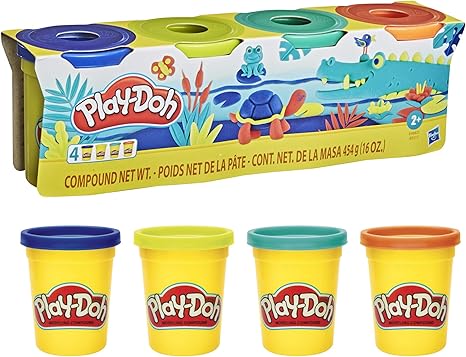 بلاي دوه لعبة صلصال وايلد 4 قطع الصلصال والمعجون Play-Doh