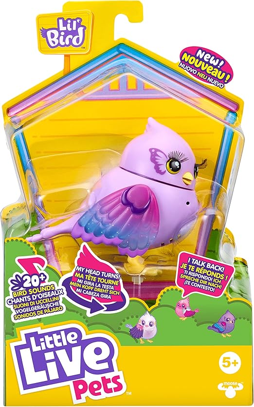 ليتل لايف بيتس طائر صغير ذو ذيل مرفرف مجسمات الحيوانات Little Live Pets