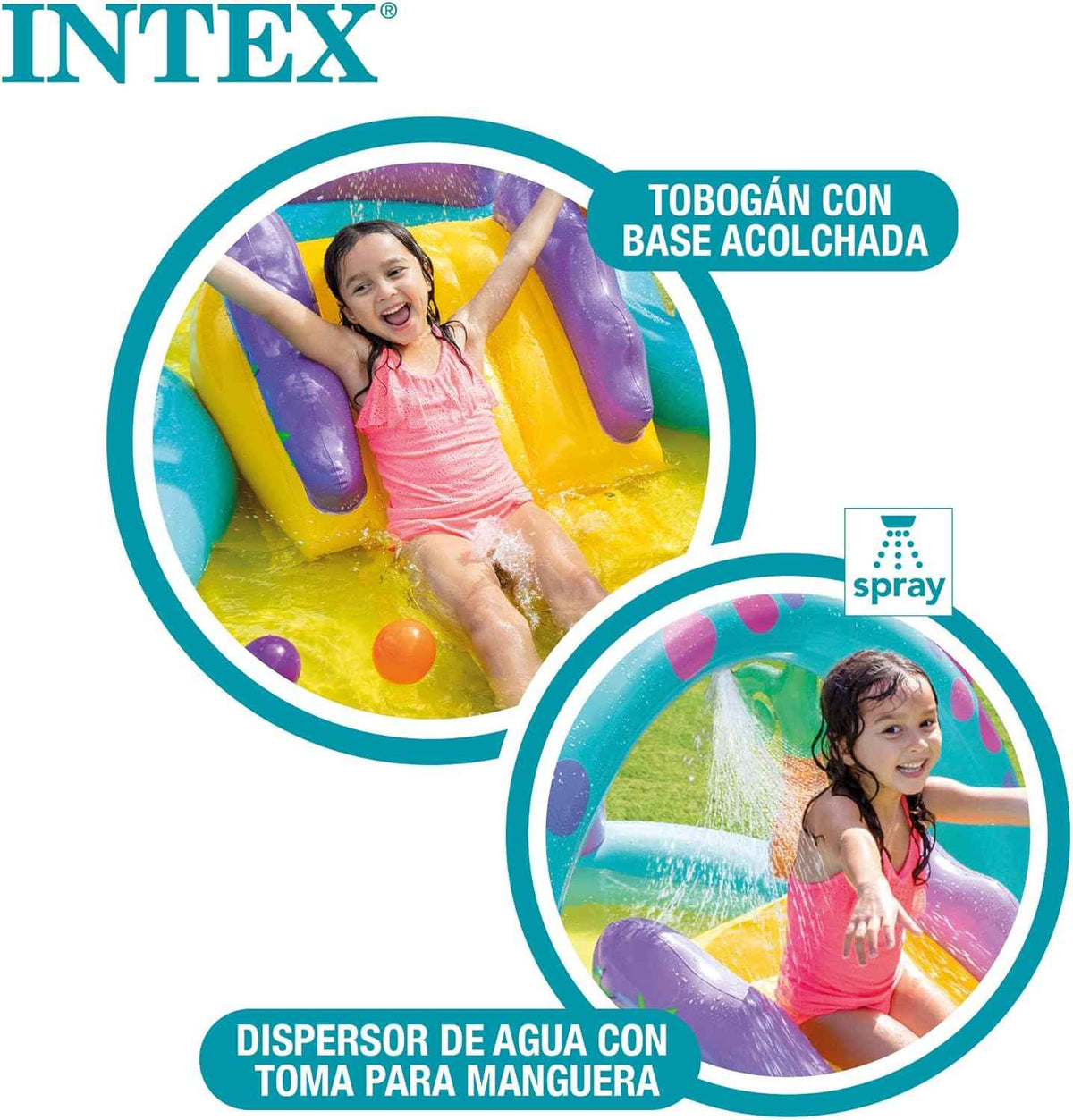 انتكس مركز ألعاب على شكل جزيرة ديناصورات مع رشاش ماء المسابح الخارجية Intex