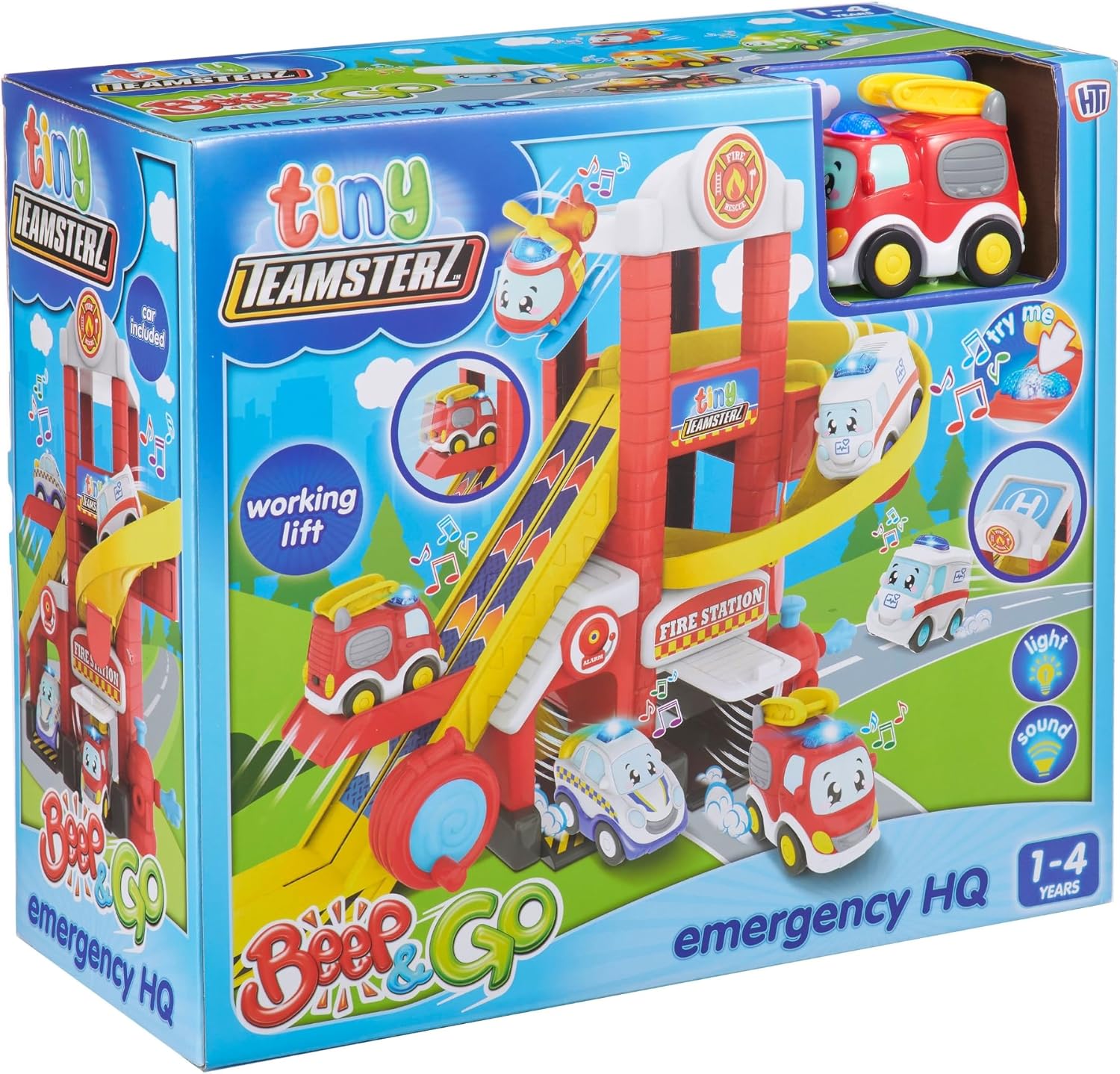 تيمسترز لعبة مقر الطوارئ مع سيارة مركبات مع مسار Teamsterz