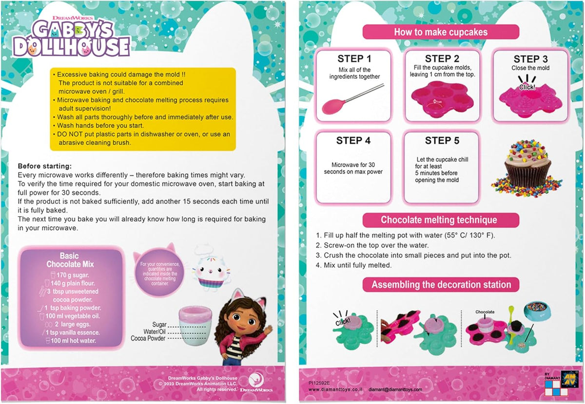 غابي دول هاوس قوالب الكب كيك ألعاب المطابخ Gabby Dollhouse