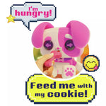 بيكسل هوجز دمية جرو العناق الإلكترونية وردي الالعاب القطنية Pixel Hugs