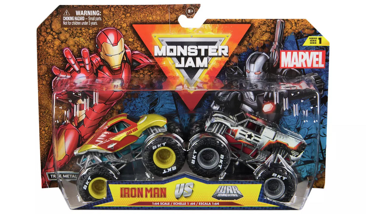 مونستر جام شاحنات مارفل قطعتين متنوع المركبات المتنوعه Monster Jam