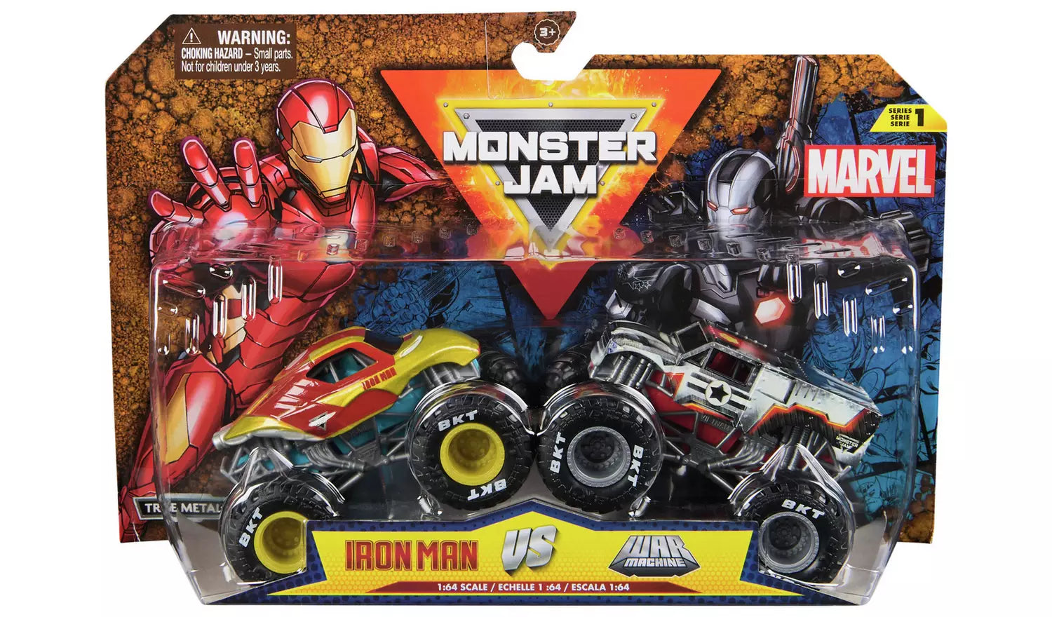 مونستر جام شاحنات مارفل قطعتين متنوع المركبات المتنوعه Monster Jam