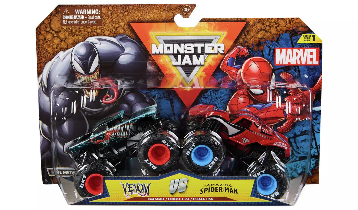 مونستر جام شاحنات مارفل قطعتين متنوع المركبات المتنوعه Monster Jam