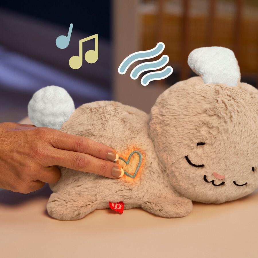 فيشر برايس دمية الارنب مهدئة محبوبة مع موسيقى واضواء الالعاب القطنية Fisher-Price