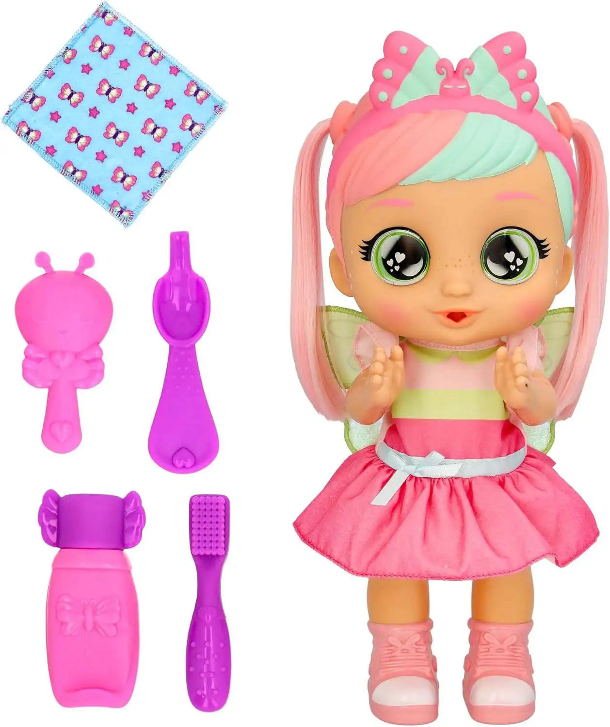 كراي بيبيز دمية بيلا التفاعلية دمية مع اكسسوارات CRY Babies