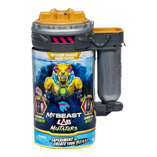 مستر بيست لاب غرفة الطفرات النمر الذهبي مجسمات الحيوانات MrBeast Lab
