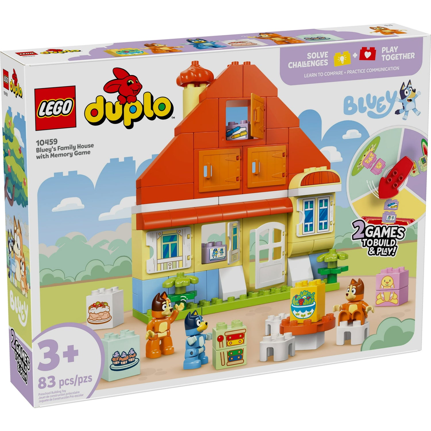 ليجو 10459 دبلو نزل عائلة بلوي ولعبة الذاكرة مكعبات التركيب LEGO