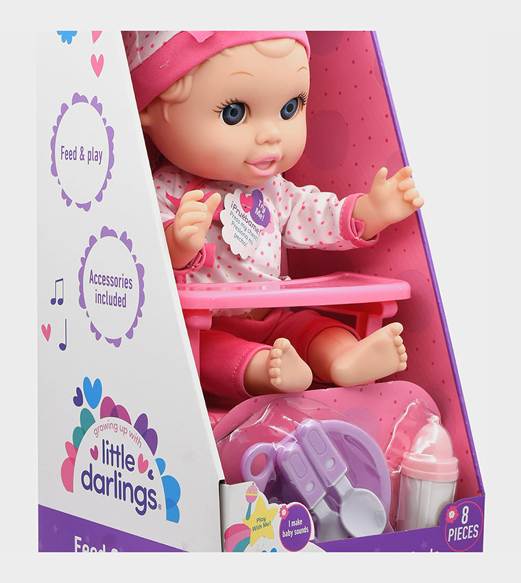 بيبي مزيونة ليتل دارلينجز دمية طعام 8 قطع دمى المواليد Baby Maziuna